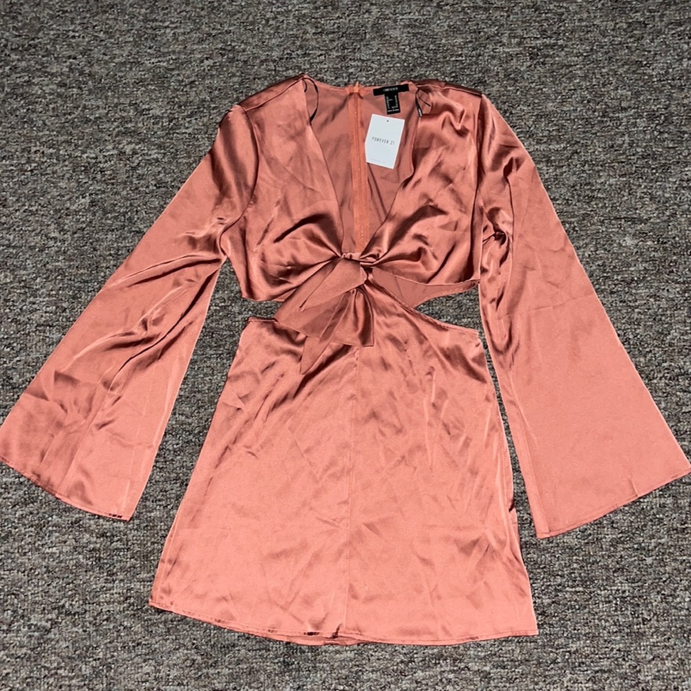 Beautiful oral satin dress